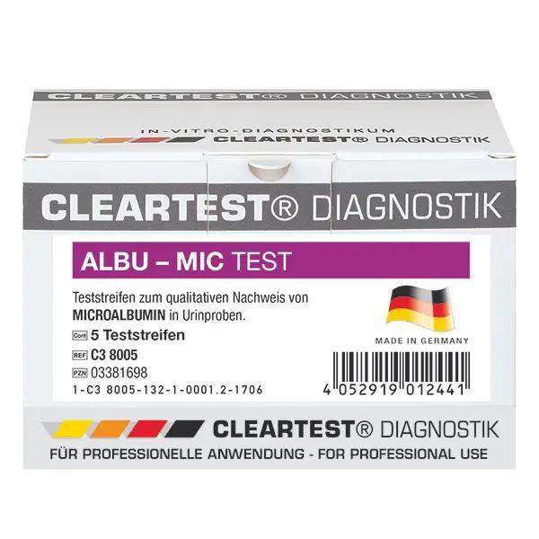 Cleartest - Albu-Mic, Nierenfunktions-Teststreifen