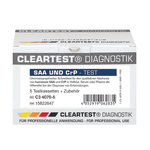 Cleartest Schnelltest SAA und CRP - zum Nachweis viraler oder bakterieller Entzündungen