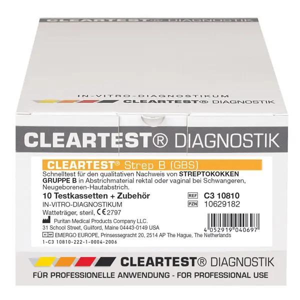 Cleartest Strep B - Immunologischer Schnelltest zum Nachweis von Streptokokken B