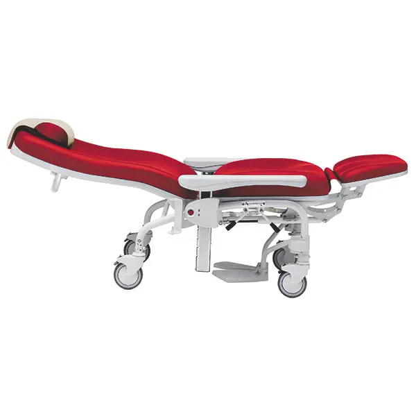 Preview: Comfort Transportstuhl - Ruhesessel Vario EG - Teilelektrisch, Fahrbar, Inkl. Fußstützen