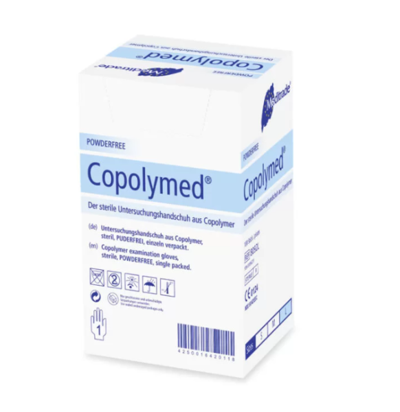 Preview: Copolymed Untersuchungshandschuhe - Steril, Tastsensibel, Reißfest