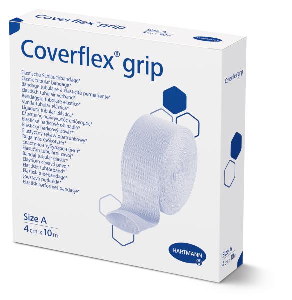 Coverflex grip - Elastische Schlauchbandage, Fixierung Wundauflagen, Unterstützt Gelenke