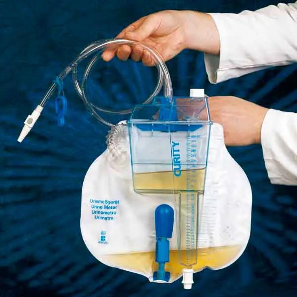 Preview: Curity Urinmessgeräte - Urinmessung im geschlossenen System, Messkammer 400 ml Kapazität