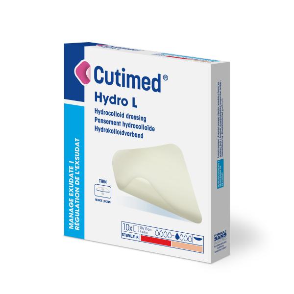 Cutimed hydro L  - Steriler dünner Hydrokolloidverband, selbstklebend (SSB-fähig)