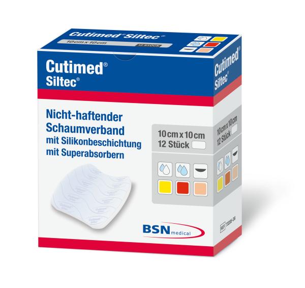 Cutimed Siltec - Hochabsorbierender Silikon-Schaumverband, nicht haftend (SSB-fähig)