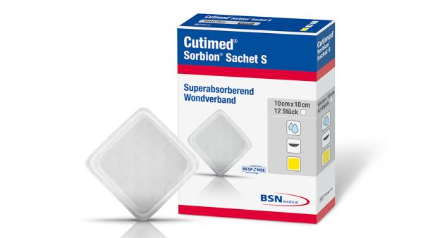Cutimed Sorbion Sachet S - Superabsorbierende Wundauflage, steril (SSB-fähig)