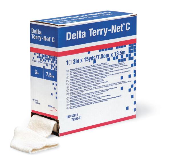Delta Terry-Net C - Frotteeschlauch aus Baumwolle zur Unterpolsterung von Stützverbänden (SSB-fähig)