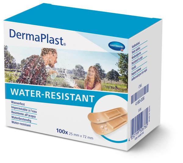 DermaPlast Water Resistant Pflasterstrips - wasserdichte Pflaster für empfindliche Haut  (SSB-fähig)