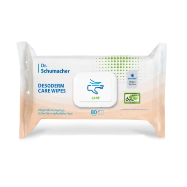 Descoderm Care Wipes - Pflegende Reinigungstücher für empfindliche Haut, Alkoholfrei 