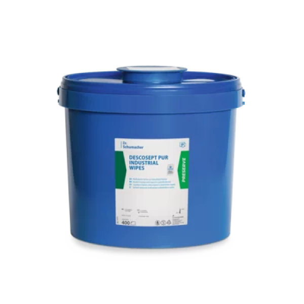 Descosept Pur Industrial Wipes - Spendereimer mit 400 alkoholischen Vliestüchern