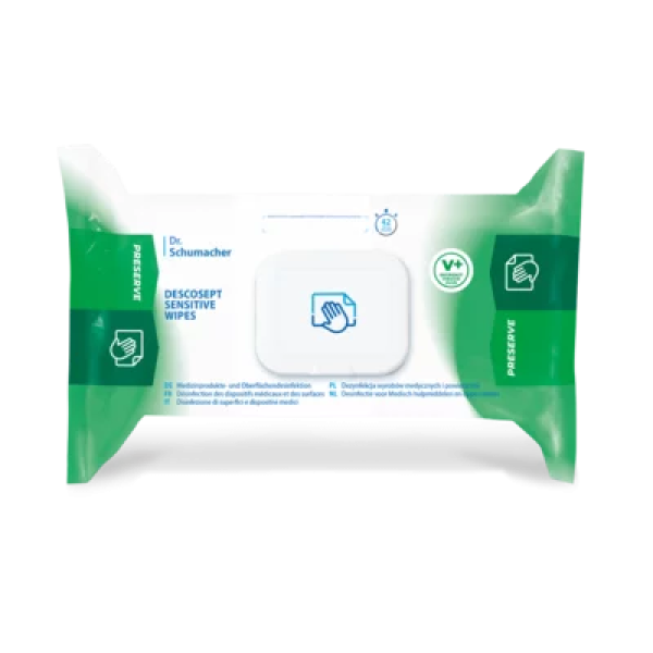 Descosept Sensitive Wipes Flowpack - Alkoholische Schnelldesinfektionstücher