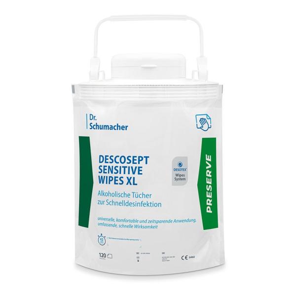 Descosept Sensitive Wipes XL - alkoholische, gebrauchsfertige Schnelldesinfektionstücher