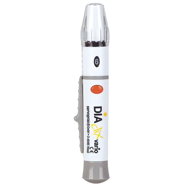 Diaclix Vario Stechhilfe (ohne Lanzetten) - 6 einstellbare Einstichtiefen