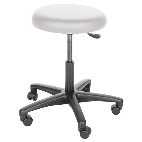 Preview: Drehrollhocker Economy - mit hochgepolstertem Sitz, Kunstlederbezug