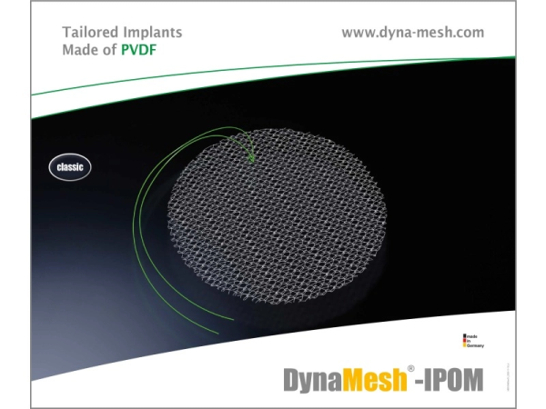 DynaMesh IPOM - Implantat zur Bauchwandhernien-OP, rund, Durchmesser 12 cm (SSB-fähig)