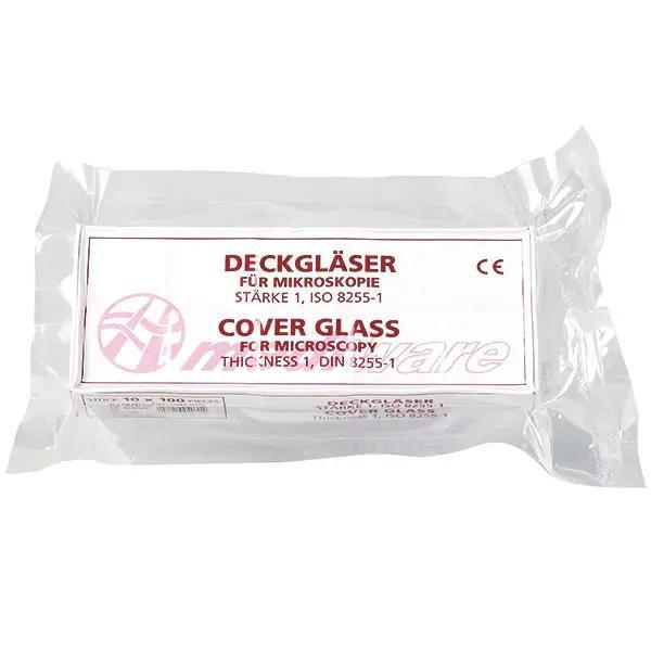 Preview: ECO-Deckgläser für Mikroskopie - Vakuumverpackt, Ungeeicht, Stärke I