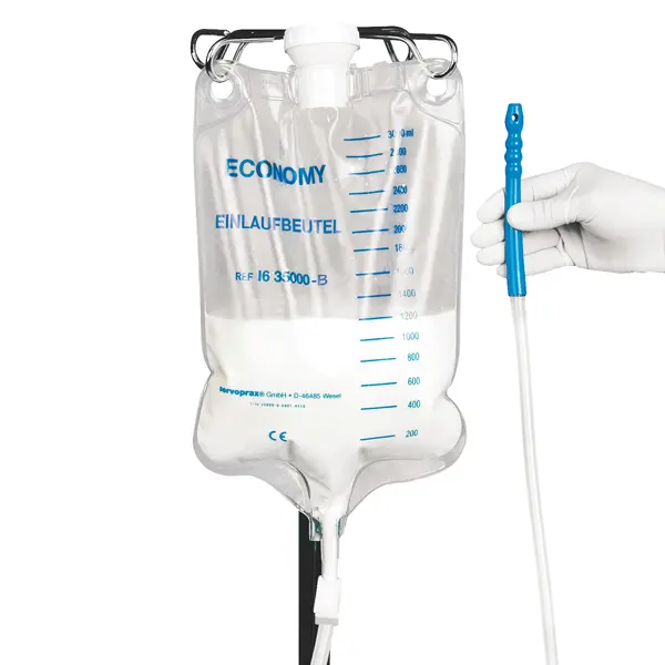Economy Einlaufbeutel - Inklusive Darmrohr, Durchmesser 19 mm - Volumen 3 Liter