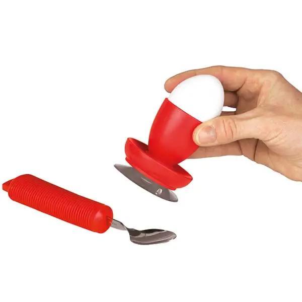 Preview: Eierbecher mit Saugnapf für Rutschfestigkeit - 1 Paar 