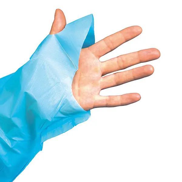 Preview: Einmal OP-Kittel mit Daumenloch - Flüssigkeitsdicht