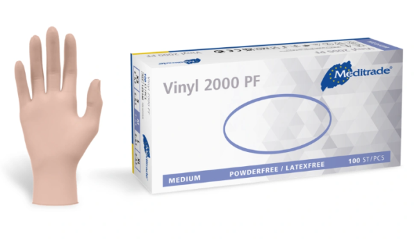 Einmaluntersuchungshandschuhe Vinyl 2000 PF - Latexfrei, puderfrei, unsteril 