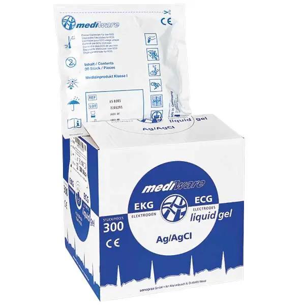 Preview: EKG Schaumstoff-Elektroden - Mit Ag/AgCl Sensor und Liquid Gel