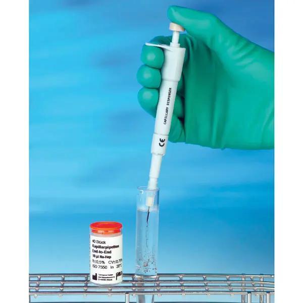 Preview: End-to-End Pipettierhelfer - Kolbenhub-Pipette, Autoklavierbar, 13 cm lang