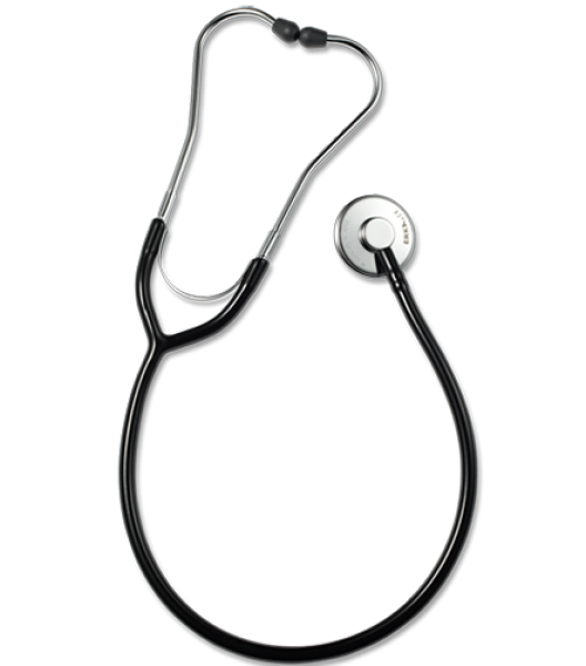 Preview: Erkaphon Stethoskop - mit flachem Bruststück aus verchromten Messing