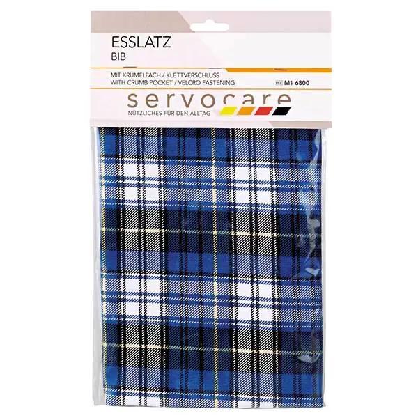 Preview: Esslatz mit Krümelfach und Velcro-Halsverschluß - Waschbar, Trocknergeeignet