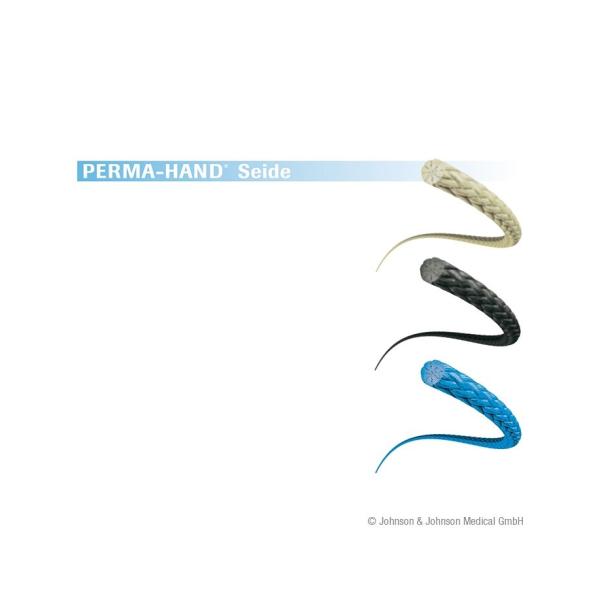 Ethicon Perma-Hand Seide schwarz geflochten - Nicht resorbierbares Nahtmaterial - G3+G3  1,5=4/0  45cm