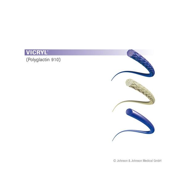 Preview: Ethicon Vicryl violett - geflochtenes, resorbierbares Nahtmaterial