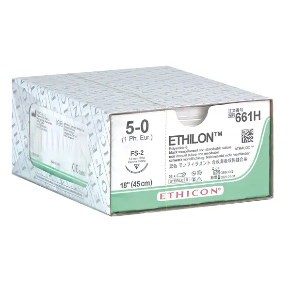 Ethilon / Ethilon II - Monofiler, nicht resorbierbarer Synthetikfaden, schwarz