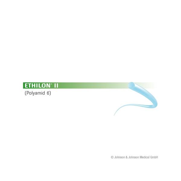 Ethilon II, 3Dtzd - Blaues monofiles Nahtmaterial, Nicht resorbierbar (SSB-fähig)