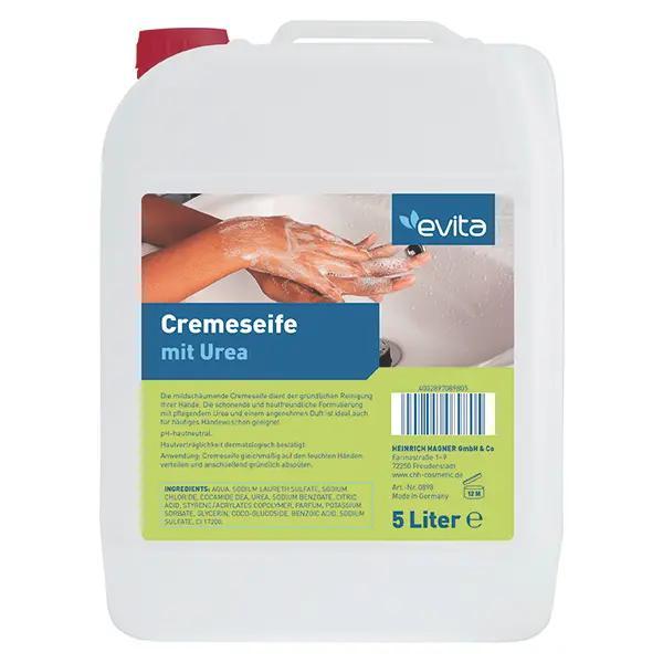 Preview: Evita - Cremeseife, mildschäumend, pH-hautneutral, hautschonend, versch. Sorten, 5 Liter