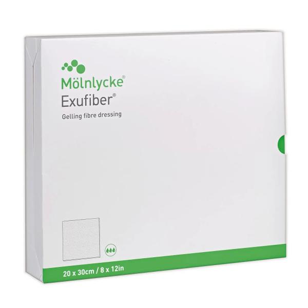 Exufiber gelbildender Faserverband - PVA (Polyvinylalkohol-Fasern), hochabsorbierend (SSB-fähig)