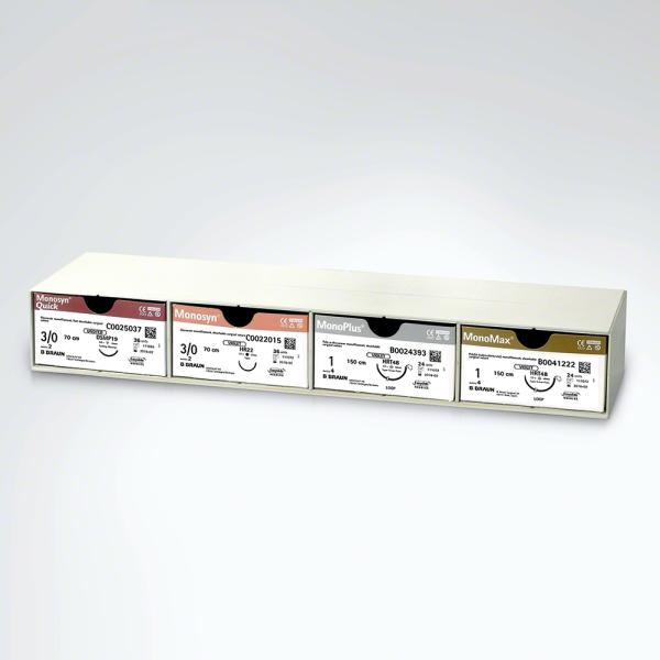 Fadendepot-Etage, Metall - Zur Aufnahme von 4 Nahtmaterial-Packungen