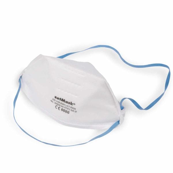 FFP2 Feinstaubfiltermaske NR D, 20 Stück - faltbar, ohne Ventil, latexfrei