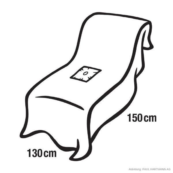 Preview: Foliodrape Protect Extremitätentuch 130 x 150 cm - 23 Stück, steril, Ø 3cm Loch 