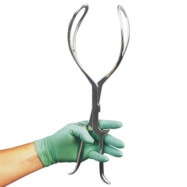 Geburtszange nach Kielland aus Edelstahl - 42,0 cm