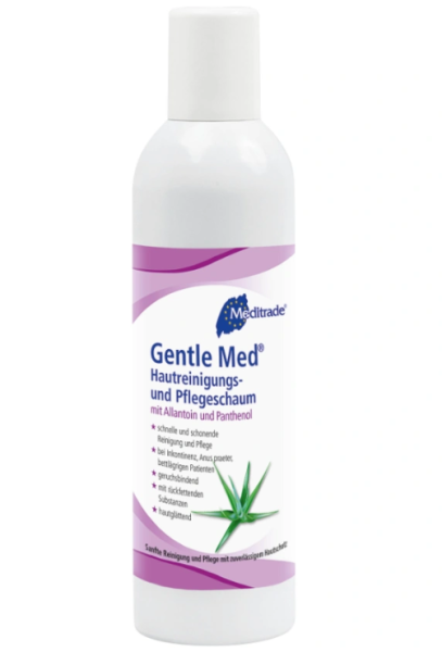 Gentle Med Hautreinigungs- und Pflegeschaum - Rückfettend, Geruchsbindend, Ohne Duftstoffe