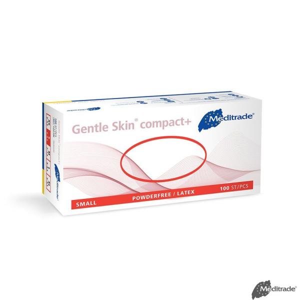Preview: Gentle Skin compact+ unsteril - Latex-US-Handschuhe, puderfrei, rutschfest, mikrogeraut