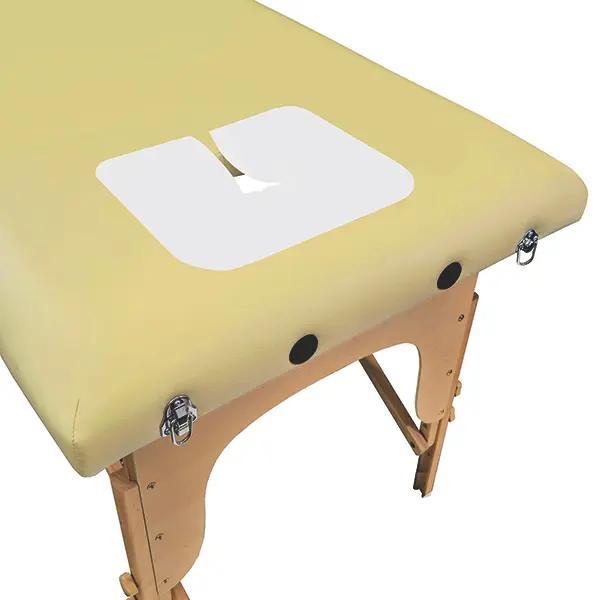 Preview: Gesichtsauflagen für Massageliegen - Aus Vliesstoff, weiß, mit Nasenschlitz