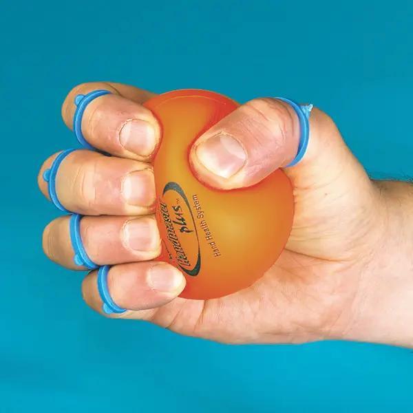 Preview: Handmaster Plus - Ball mit zwei Fingerschlingen zum Trainieren der Muskulatur