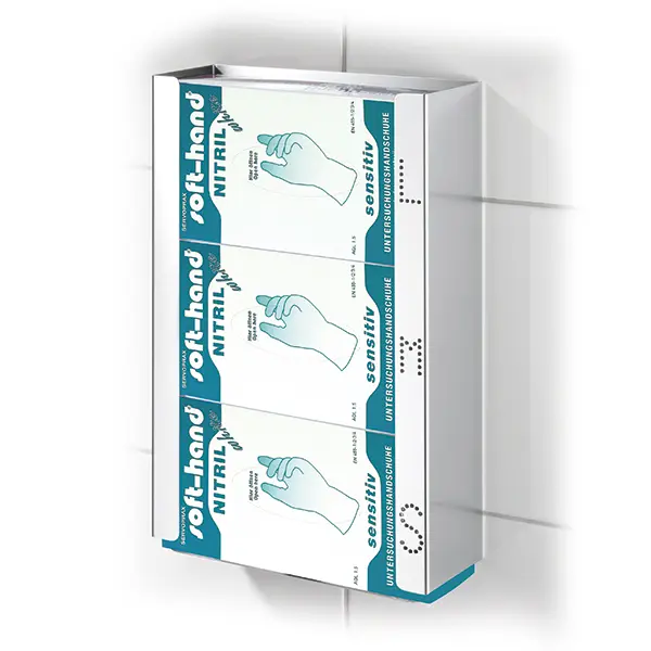 Handschuhspender Triple - Für 3 Spenderkartons mit den Größen S / M / L