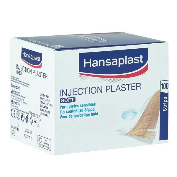 Hansaplast Soft Injektionspflaster - Wundschnellverband nach Injektionen, Blutabnahmen etc (SSB-fähig)