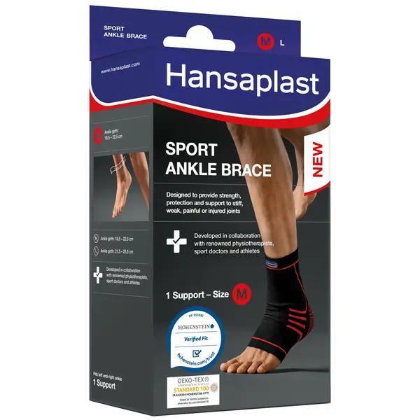 Hansaplast Sport Fußgelenk-Bandage Größe M/L - Zur Stabilisierung mit hohem Tragekomfort