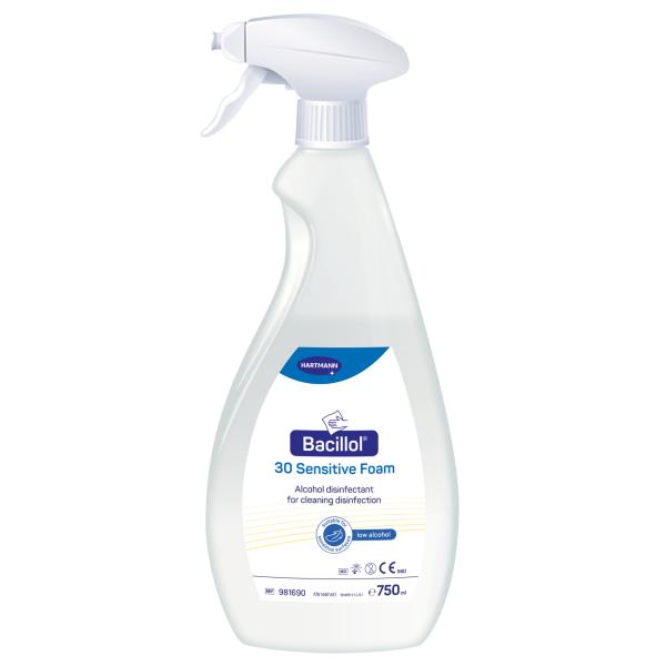 Preview: Hartmann Bacillol 30 Sensitive Foam - Materialschonendes Schnell-Desinfektionsmittel