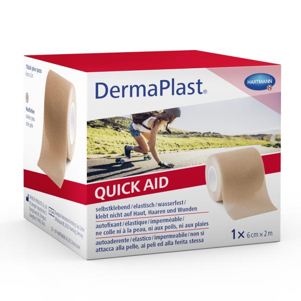 Preview: Hartmann DermaPlast Quick Aid - Selbstklebender Elastischer Schaumverband, 6 cm x 2 m 
