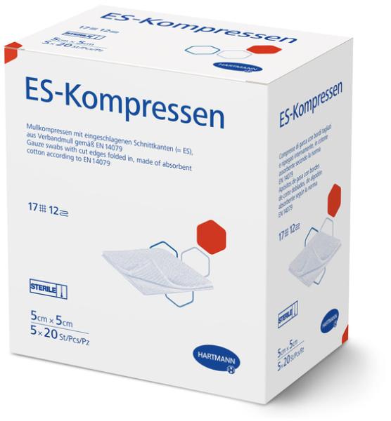 Preview: Hartmann ES-Kompressen 12-fach - Sterile Mullkompressen für Ambulant und Klinik  (SSB-fähig)