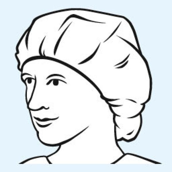 Preview: Hartmann Foliodress Cap Comfort Universal - Atmungsaktive OP-Hauben