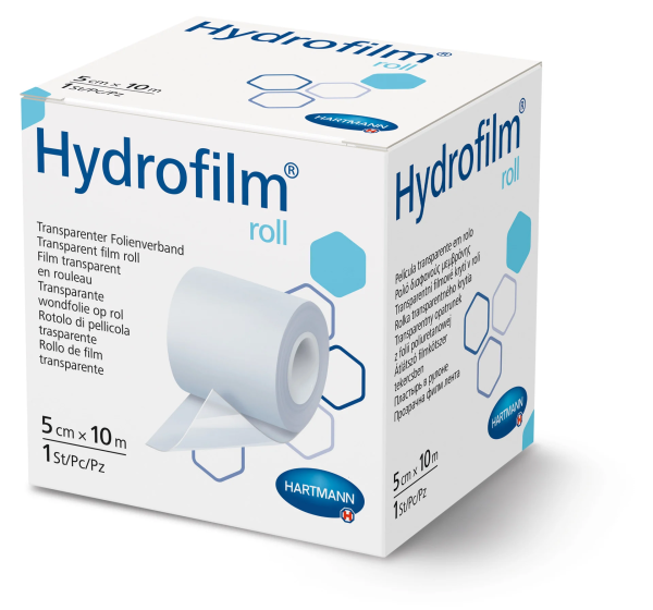 Preview: Hartmann Hydrofilm roll - Wasserdichter und Transparenter Folienverband, Atmungsaktiv (SSB-fähig)